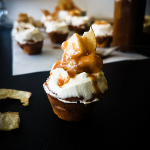 Brown butter & apple mini cupcakes