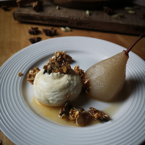 Poached pears recipe