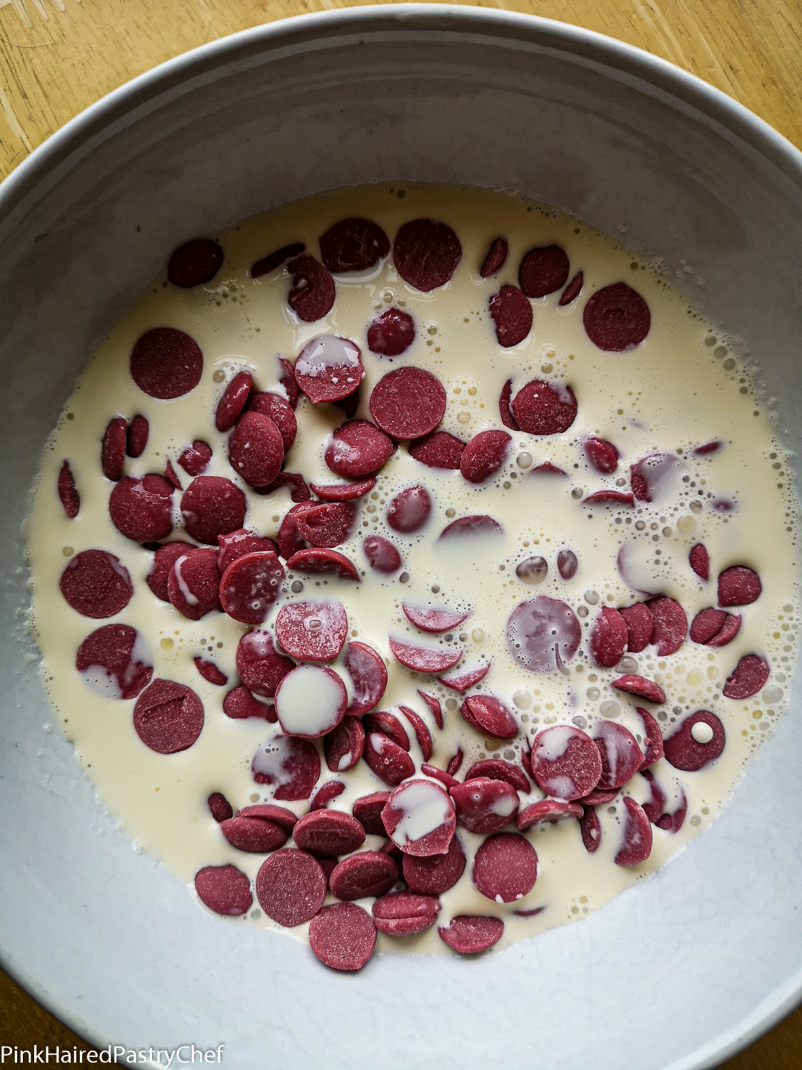 Ruby Chocolate Ganache Tarts Recipe - Pink Haired Pastry Chef