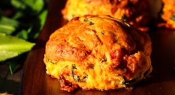 Wild Garlic, Mature Cheddar and Potato Scones Recipe