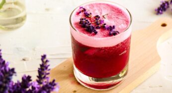 Blackberry Lavender Gin Sour Cocktail Recipe