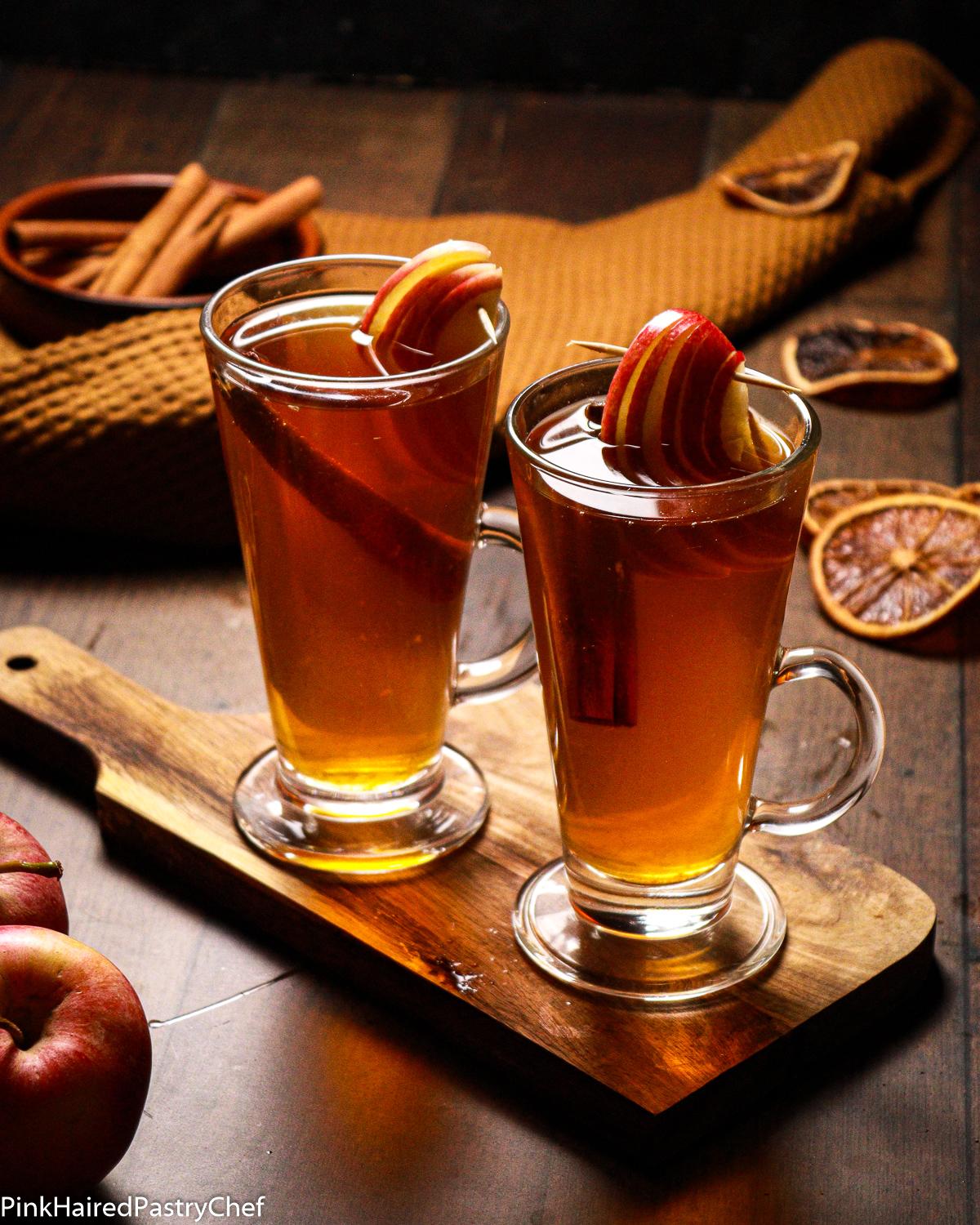 temps are dipping just enough to roll out our first hot drink of the year!  grab a Spiked Apple Cider at either location