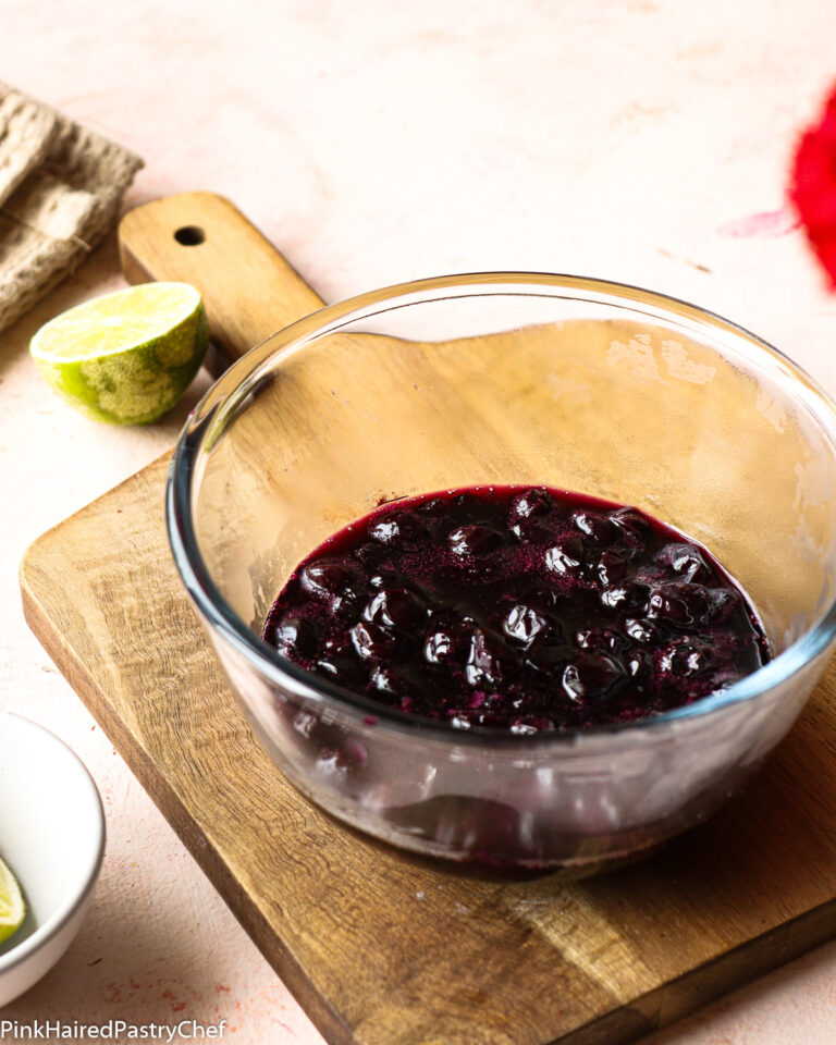 Small Batch Blueberry Ripple Ice Cream - No Churn Recipe - Pink Haired ...