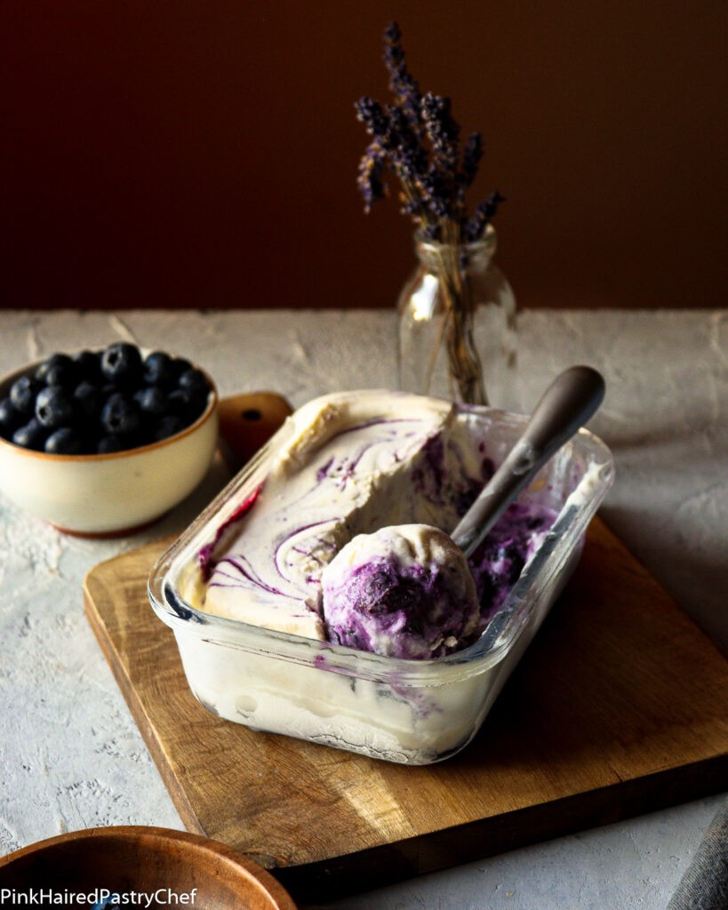 Small Batch Blueberry Ripple Ice Cream No Churn Recipe Pink Haired   Blueberry Ice Cream 43 819x1024 