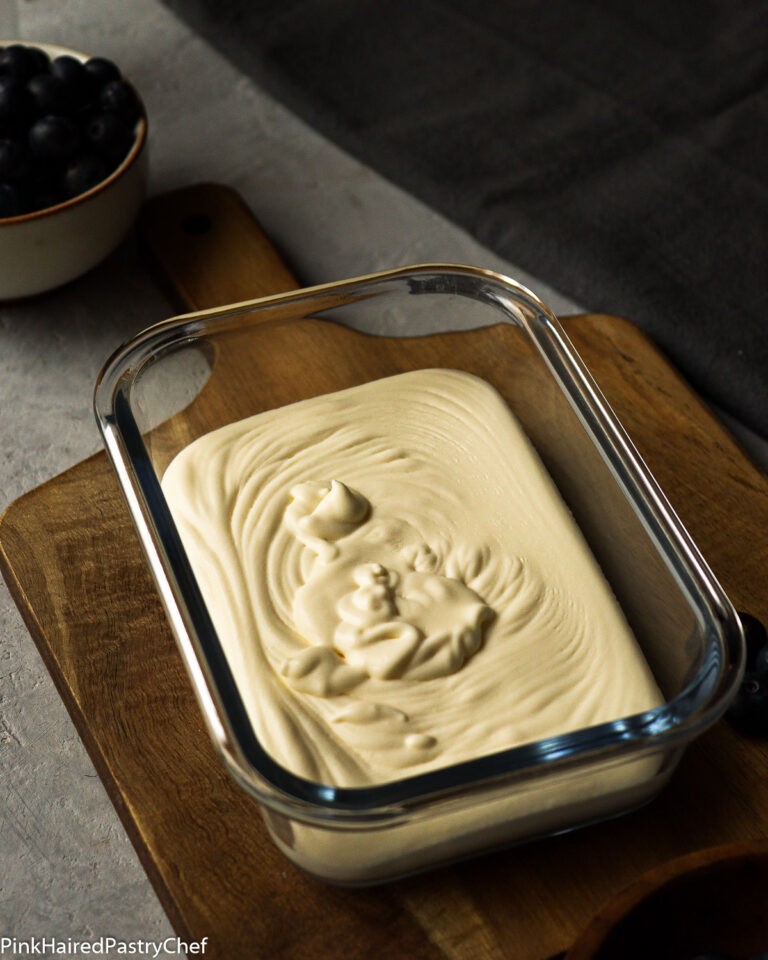 Small Batch Blueberry Ripple Ice Cream - No Churn Recipe - Pink Haired ...