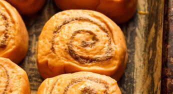 Pumpkin Cinnamon Rolls with No Frosting Recipe