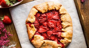 Rustic Strawberry Rosewater Galette Recipe